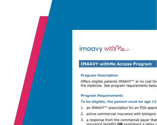 IMAAVY withMe Access Program Requirements — HCP
